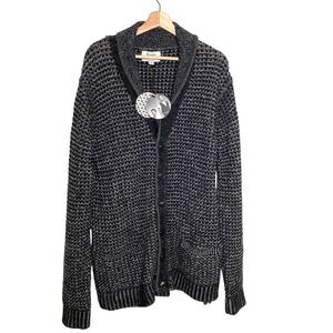 RAG & BONE Neiman Marcus Target Black Wool Cardigan Sweater Men's Size XXL NWT